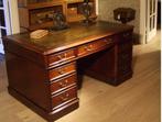Klassiek Engels mahonie houten bureau, Huis en Inrichting, Bureaus, Ophalen of Verzenden, Zo goed als nieuw, Bureau