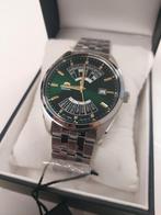 Nieuwe Orient automatisch Polshorloge met Groene Wijzerplaat, Overige merken, Staal, Staal, Polshorloge