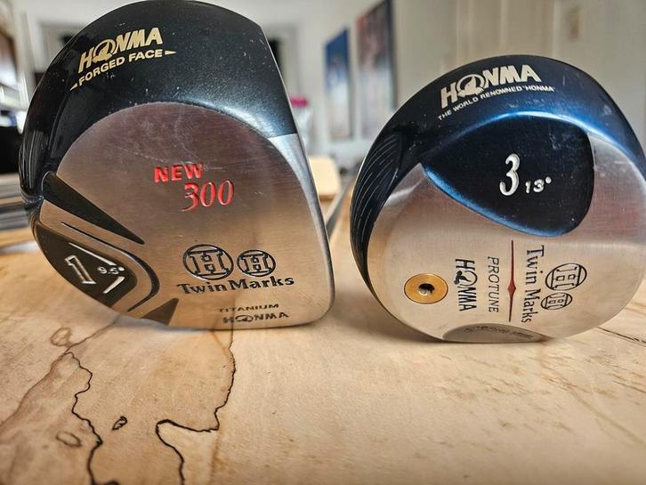 Origineel Honma Sakata driver en houten drie, Sport en Fitness, Golf, Zo goed als nieuw, Club, Overige merken, Ophalen of Verzenden