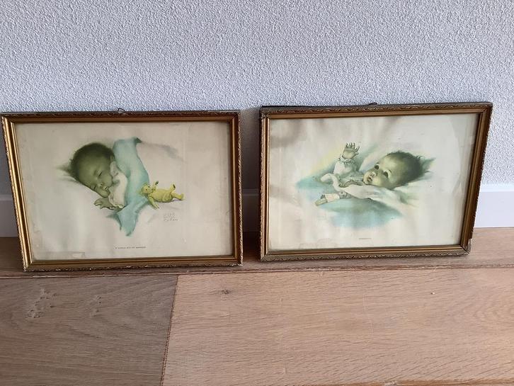 Bessie Peage baby schilderijen, Antiek en Kunst, Curiosa en Brocante, Ophalen of Verzenden