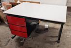 Bureau met ladeblok - 120x80 - Hoogte verstelbaar, Ophalen, In hoogte verstelbaar, Gebruikt, Bureau
