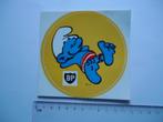 sticker BP OIL Strand SMURF peyo strip cartoon slaap slapen, Verzamelen, Verzenden, Zo goed als nieuw, Bedrijf of Vereniging