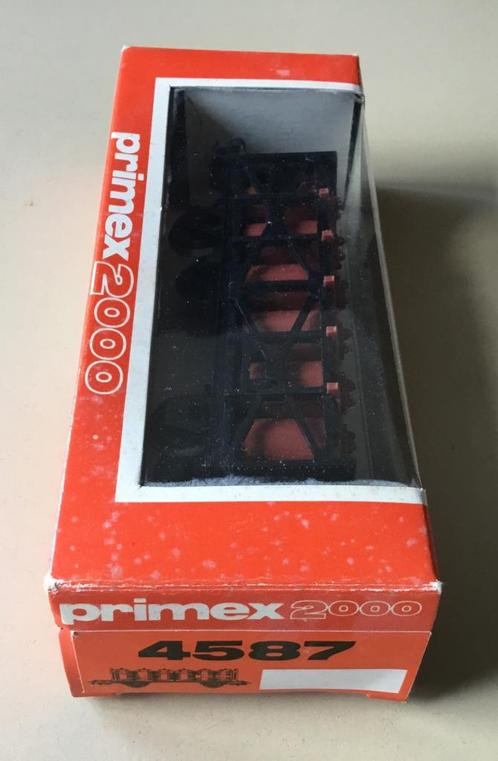 PRIMEX/MäRKLIN H0 # 4587 ZUUR CONTAINER WAGEN BRUIN/ZWART -1, Hobby en Vrije tijd, Modeltreinen | H0, Zo goed als nieuw, Wagon