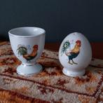 Vintage Eierdop & Zoutvaatje Haan, Verzamelen, Retro, Ophalen of Verzenden, Huis en Inrichting