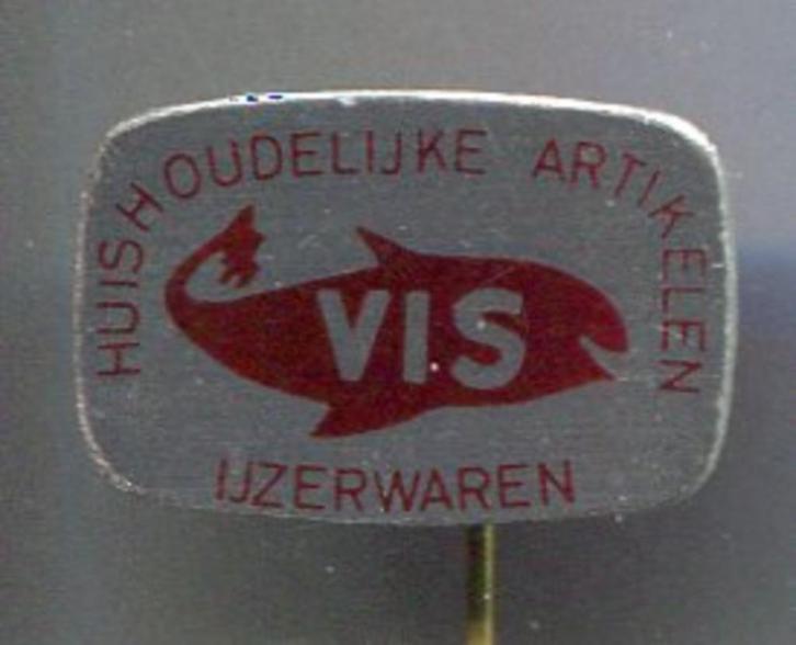 Huishoudelijke artikelen VIS blik speldje ( W_502 ), Verzamelen, Speldjes, Pins en Buttons, Zo goed als nieuw, Speldje of Pin