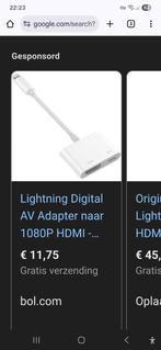 2x Lightning Digitale AV Adapter - Nieuw in Doos, Ophalen of Verzenden, Nieuw, Minder dan 2 meter, Overige kabels