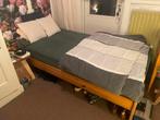 Eenpersoonsbed (100x200) - Stevig en Goede Kwaliteit, Huis en Inrichting, Ophalen, Eenpersoons, Bruin, 200 cm