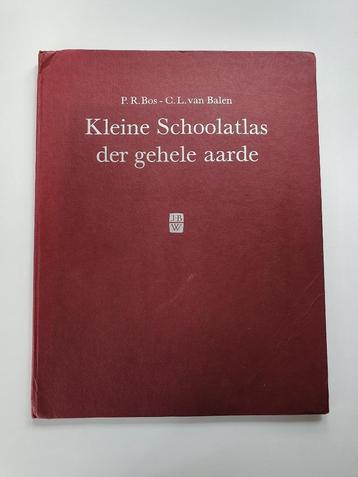 Kleine Schoolatlas der Gehele Aarde - 1964 - Bos & van Balen beschikbaar voor biedingen