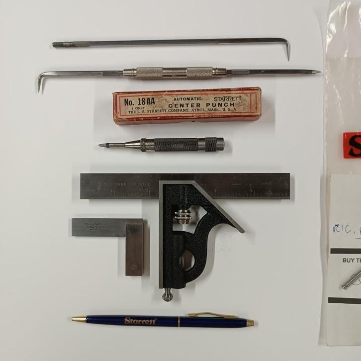 STARRETT PRECISION TOOLS SQUARE PUNCH SCRIBE MADE IN USA, Antiek en Kunst, Antiek | Gereedschap en Instrumenten, Verzenden