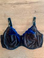 Prima donna 100H full cup zwart met blauw borduur, Zwart, Ophalen of Verzenden, BH