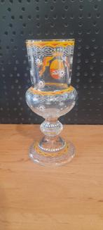 Antiek Glas met Wapenschild, Ophalen of Verzenden