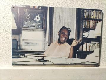 N2 Metalen Retro Reclamebord Louis Armstrong Tandberg beschikbaar voor biedingen