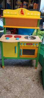 Kinder speelkeuken, Kinderen en Baby's, Speelgoed | Buiten | Speelhuisjes, Ophalen, Gebruikt, Hout