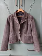 Taupe Rino & Pelle jasje/ blazer, maat 42/44, leer, Kleding | Dames, Bruin, Maat 42/44 (L), Ophalen of Verzenden, Zo goed als nieuw