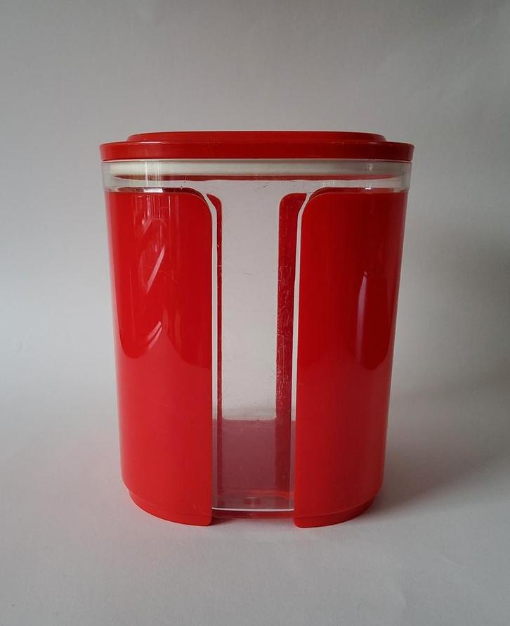 Tupperware Eleganzia Vensterbus rood 1.5 liter, Huis en Inrichting, Keuken | Tupperware, Gebruikt, Bus of Trommel, Rood, Ophalen of Verzenden