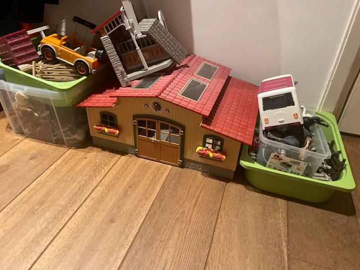 Schleich verzameling - Paarden, auto's, en meer!, Verzamelen, Speelgoed, Gebruikt, Ophalen