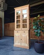 Teak Vitrinekast | Hoge Servieskast | Leuke Keukenkast #2203