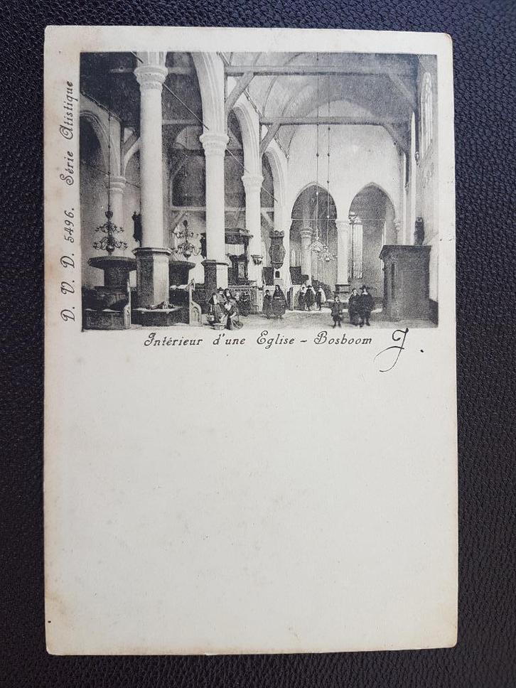 Ansichtkaart Bosboom Intérieur d'une Eglise ( Amsterdam ? ), Verzamelen, Ansichtkaarten | Nederland, Gelopen, Noord-Holland, Voor 1920
