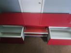 IKEA TV meubel bordeaux rood hoogglans  Besta Burs, Ophalen, 150 tot 200 cm, Zo goed als nieuw, Minder dan 100 cm