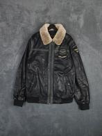PME Legend Buffalo Leren Jas XXL Ma1 Flight bomber jack, ., Zwart, Overige maten, Ophalen of Verzenden