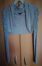 grijze  boléro lange mouwen mt 46, Basic, Maat 46/48 (XL) of groter, Ophalen of Verzenden, Zo goed als nieuw