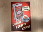 Reclamebord Douwe Egberts - Lekkere koffie 20x30, Ophalen of Verzenden, Zo goed als nieuw, Reclamebord