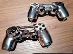 (Hard) cover Ps4 controller zilver/chroom 2 stuks, Ophalen of Verzenden, Nieuw, Met 1 controller, Original