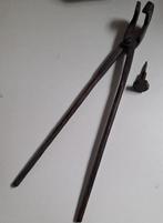 Antieke Franse Smeedtang met Ophangnagel - 1850-1900, Ophalen of Verzenden