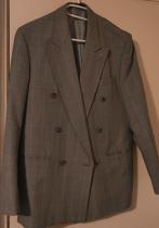 Grijze kleur met licht blauw binnen kand  jas 48, Kleding | Heren, Kostuums en Colberts, Ophalen, Zo goed als nieuw, Blauw