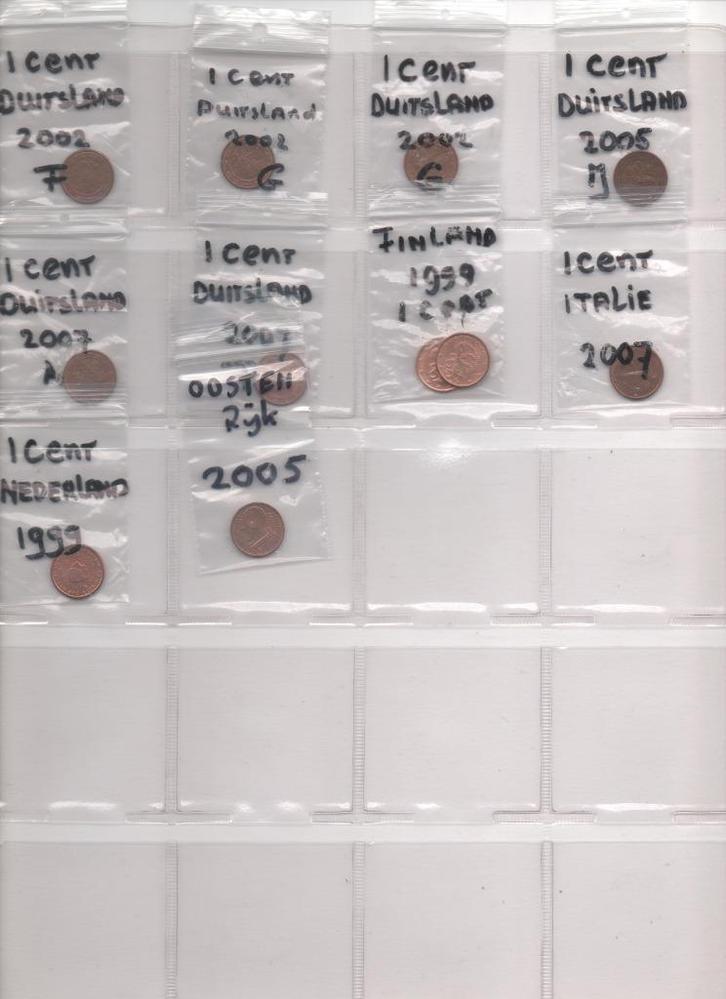 Euro cent, twee cent en vijf cent munten circulatie, Postzegels en Munten, Munten | Europa | Euromunten, Overige landen, Ophalen of Verzenden