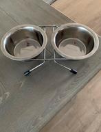 Beeztees voerbakjes op standaard twee bakjes, Dieren en Toebehoren, Ophalen of Verzenden, Zo goed als nieuw