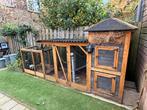 Hooiberg kippenhok-ren inclusief 3 kippen, Dieren en Toebehoren, Pluimvee | Toebehoren, Ophalen, Gebruikt, Kippenhok of Kippenren