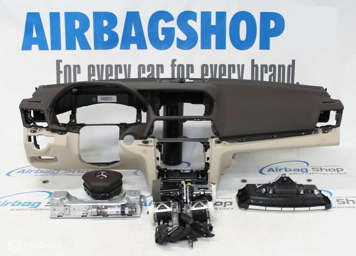 Airbag set Dashboard bruin Mercedes E klasse W207 (2010-...), Auto-onderdelen, Dashboard en Schakelaars
