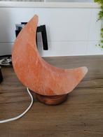 Groot formaat maan zoutlamp met lampje, Huis en Inrichting, Ophalen of Verzenden, Zo goed als nieuw, Minder dan 50 cm