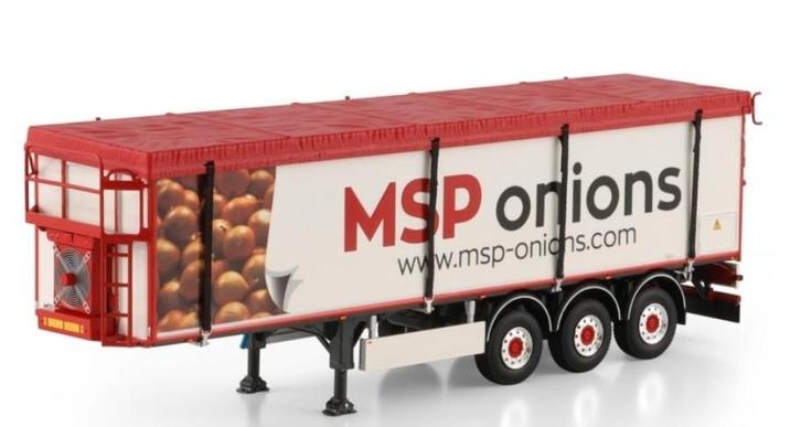 WSI BELT TRAILER - MSP ONIONS, Hobby en Vrije tijd, Modelauto's | 1:50, Nieuw, Bus of Vrachtwagen, Wsi, Ophalen of Verzenden