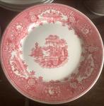 Portugees servies met rood decor, Ophalen of Verzenden