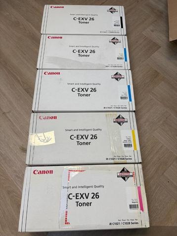 5 stuks nieuwe originele toners Canon C-EXV 26 ZCYM  beschikbaar voor biedingen
