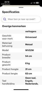 Wasmachine verhoger, Witgoed en Apparatuur, Onderdelen en Toebehoren, Ophalen, Nieuw