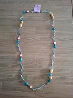 Nieuw handmade ketting kraaltjes Blauw & Goudkleur, Ophalen of Verzenden, Nieuw, Blauw, Overige materialen