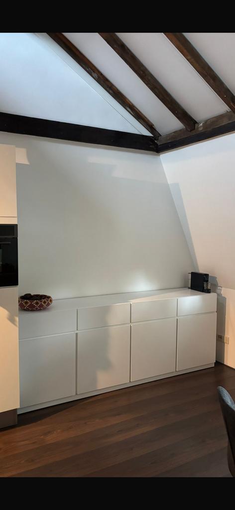 Dressoir, Huis en Inrichting, Kasten | Dressoirs, Zo goed als nieuw, 200 cm of meer, 25 tot 50 cm, Met lade(s), Met deur(en), Overige materialen