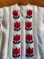 💖Prachtig hand gebreide tulpen trui 100% zuiver wol L, Kleding | Dames, Ophalen of Verzenden, Zo goed als nieuw, Maat 38/40 (M)