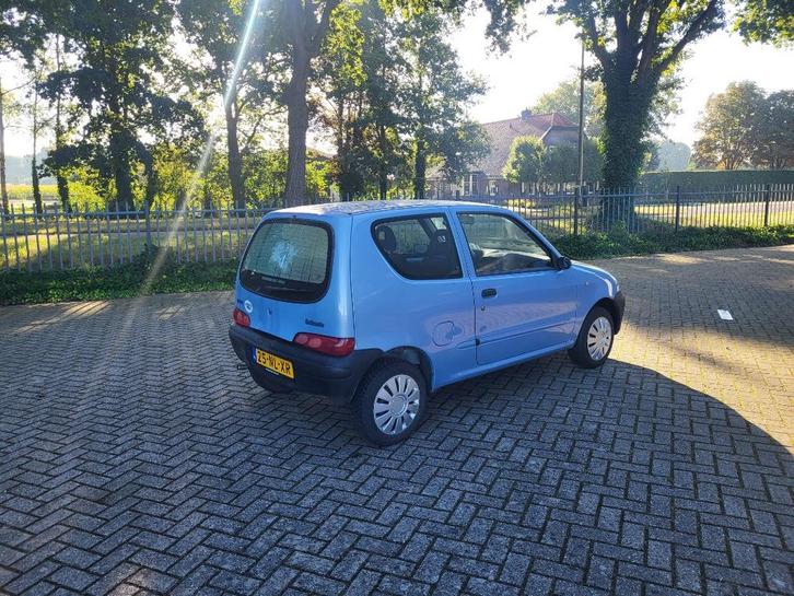 Fiat Seicento 1.1 2003 Blauw 168.000 km APK 28-8-2026, Auto's, Fiat, Bedrijf, Seicento, Airbags, Centrale vergrendeling, Radio