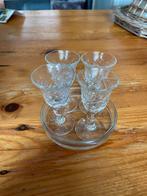 Vier mooie borrelglaasjes, Ophalen of Verzenden, Zo goed als nieuw, Borrel- of Shotglas