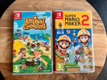 Super Mario Maker 2 + Nintendo Animal crossing New Horizons beschikbaar voor biedingen
