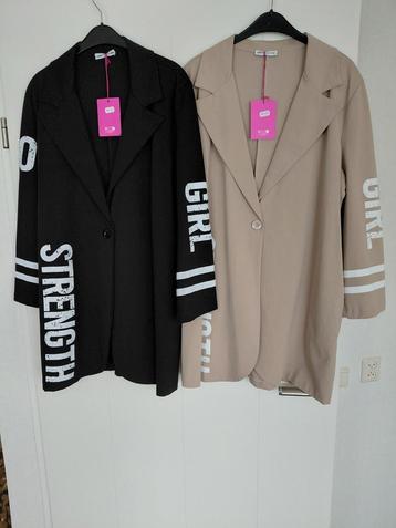 Nieuwe jasjes colbert zwart en taupe beige  beschikbaar voor biedingen