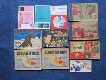 11 oude stripboeken 1950-1964
