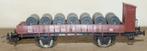 Platte wagen met coil-carrier FS P660513 LIMA H0 ITALY, Hobby en Vrije tijd, Modeltreinen | H0, Gebruikt, Gelijkstroom, Wagon