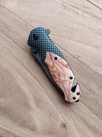 Zakmes damastlook met riemclip ., Ophalen of Verzenden, Nieuw