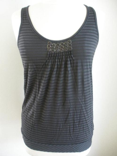 DEPT top zwart streep maat S, Kleding | Dames, Tops, Zo goed als nieuw, Zwart, Zonder mouw, Ophalen of Verzenden