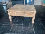 Vierkante houten tafel (opgeknapt), Huis en Inrichting, Tafels | Salontafels, Ophalen of Verzenden, Vierkant, 50 tot 100 cm, Minder dan 50 cm